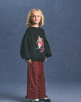 Maison Mangostan - roses sweatshirt - black