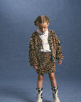 Maison Mangostan - leopard fur skirt