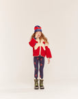 Wynken - dancing dahlia jacket - ecru/red