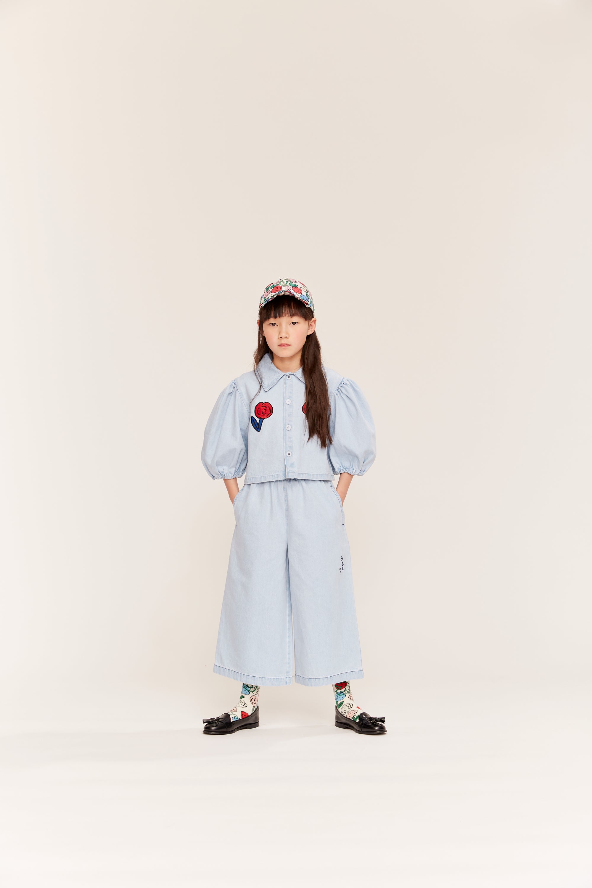 Wynken - annka bolero denim top - pale bleached