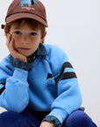 Weekend house kids - whk logo sweatshirt - soft blue