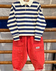 The animals observatory - eel kids polo shirt - navy
