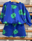 Bobo Choses - kids - lucky clover allover skirt - blue