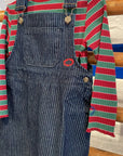 Bobo Choses - kids - tic tac toe denim dress - navy blue