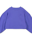 Repose Ams - crop heart sweater - royal bloom