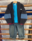 The campamento - kids - polar zipped sweatshirt - grey