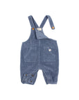 Buho - bb - corduroy dungaree - artic blue