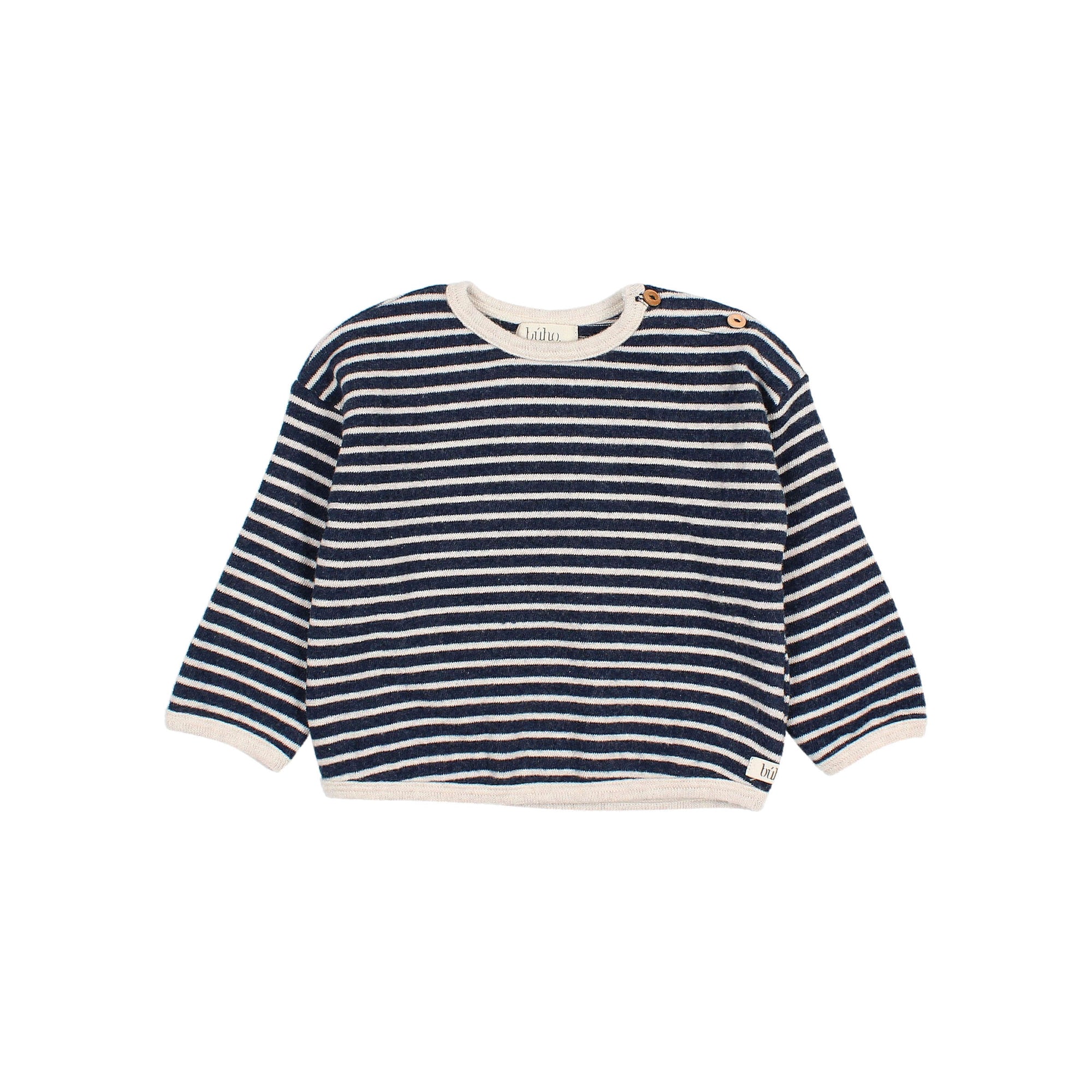 Buho - bb - soft jersey stripes sweatshirt - navy