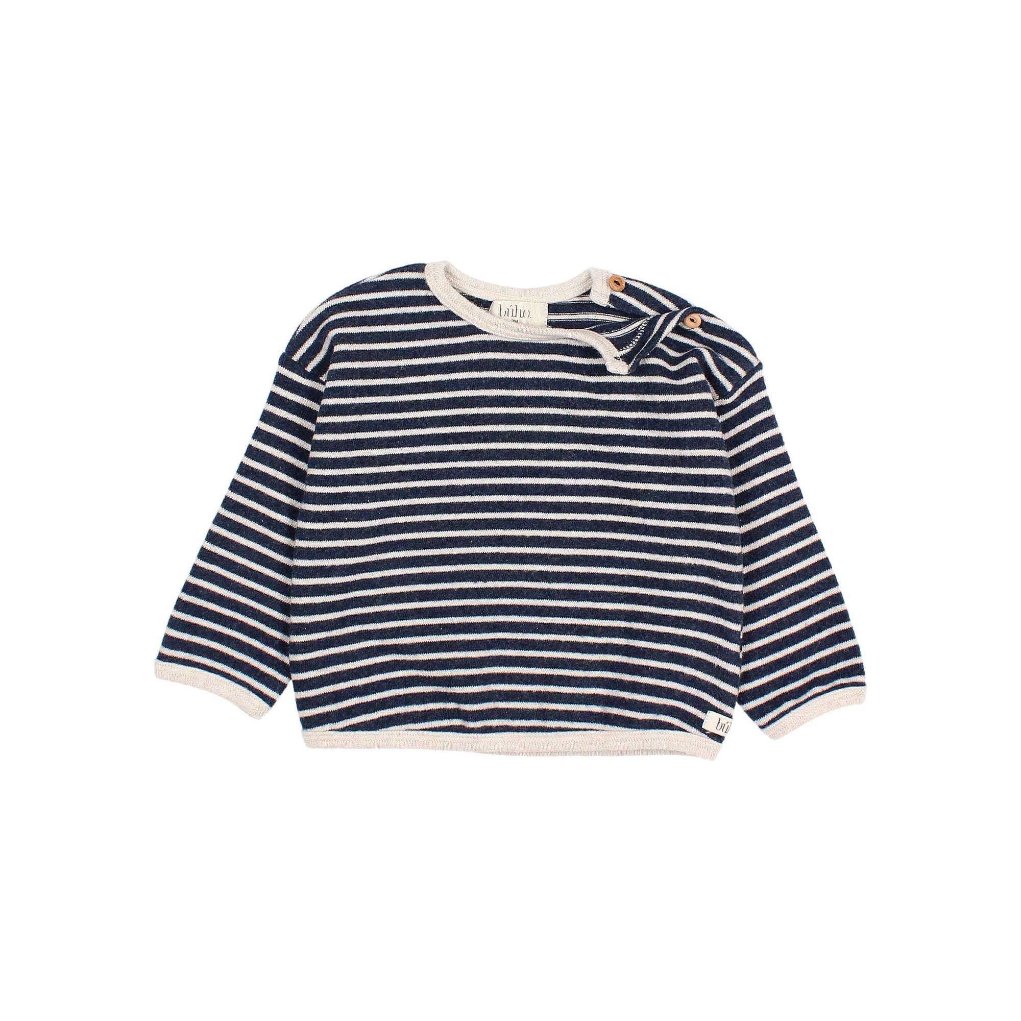 Buho - bb - soft jersey stripes sweatshirt - navy