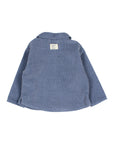 Buho - bb - soft velours shirt - artic blue