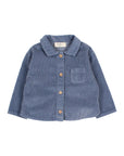 Buho - bb - soft velours shirt - artic blue