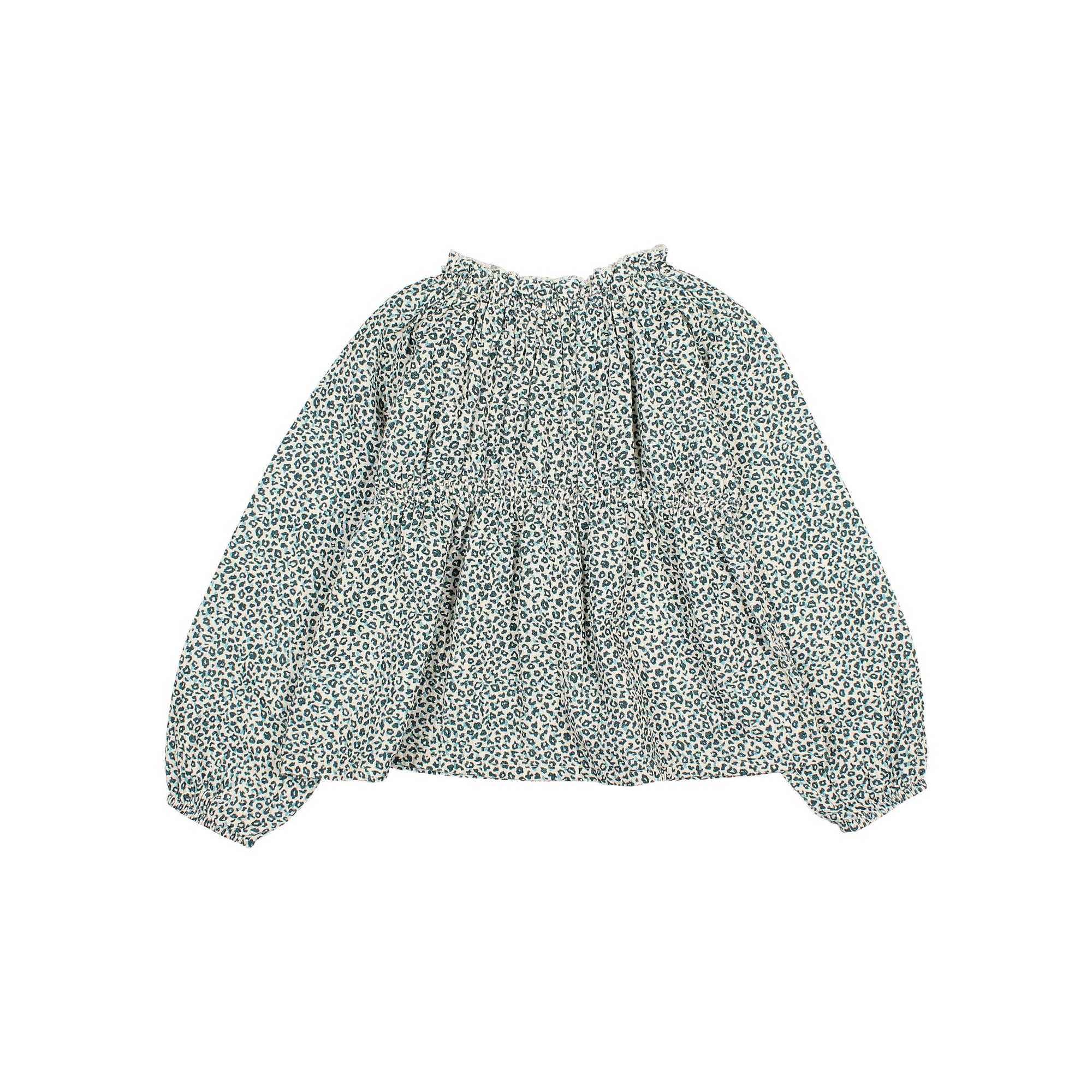 Buho - kids - speckle blouse - alpine green
