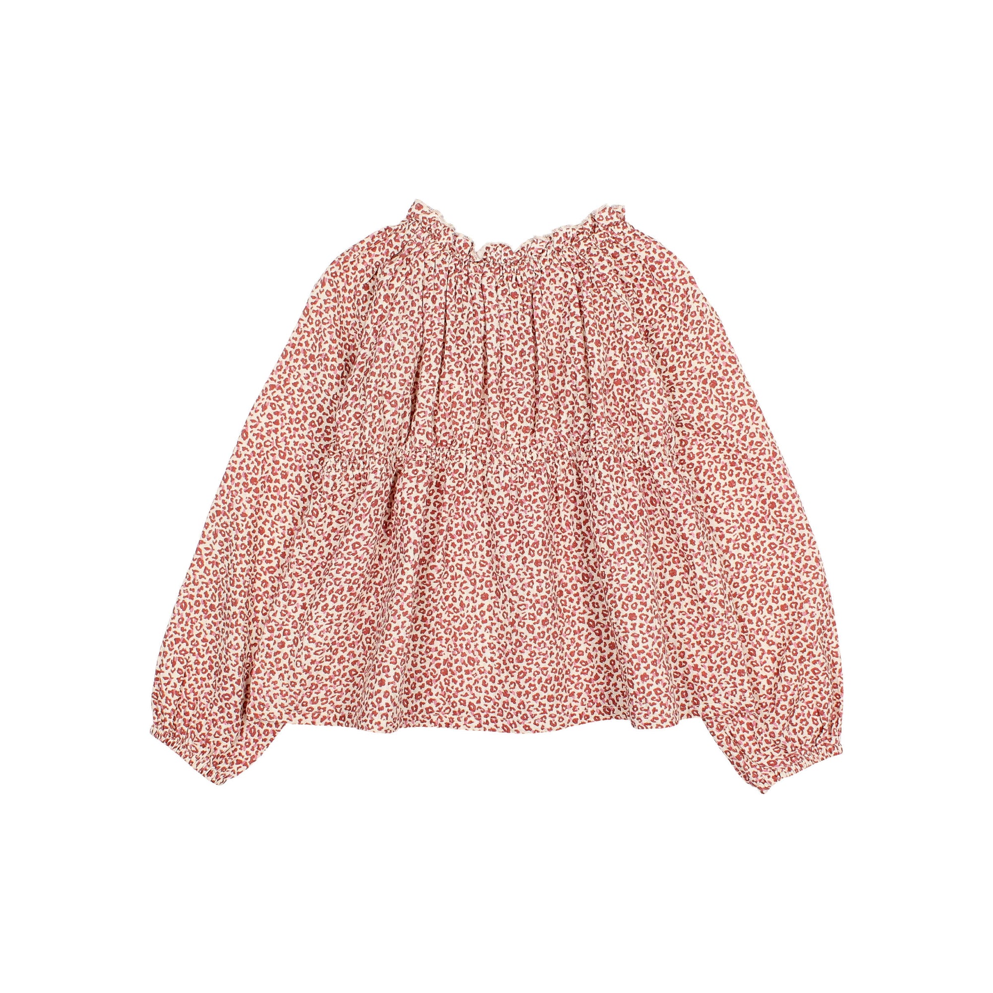 Buho - kids - speckle blouse - burgundy