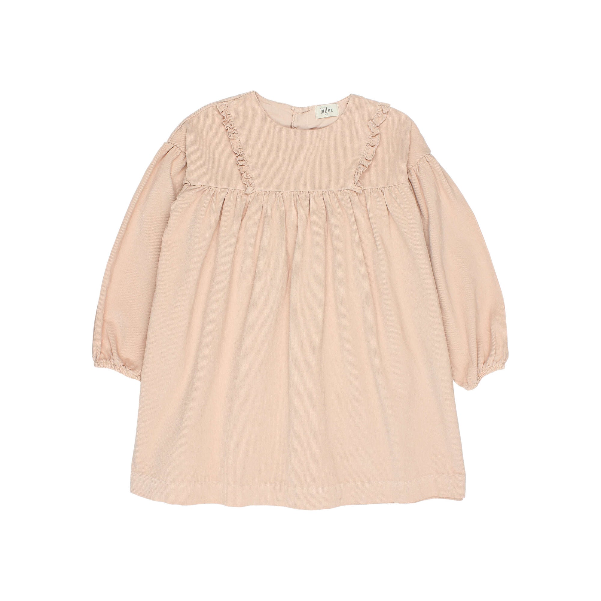 Buho - kids - soft velours dress - rose