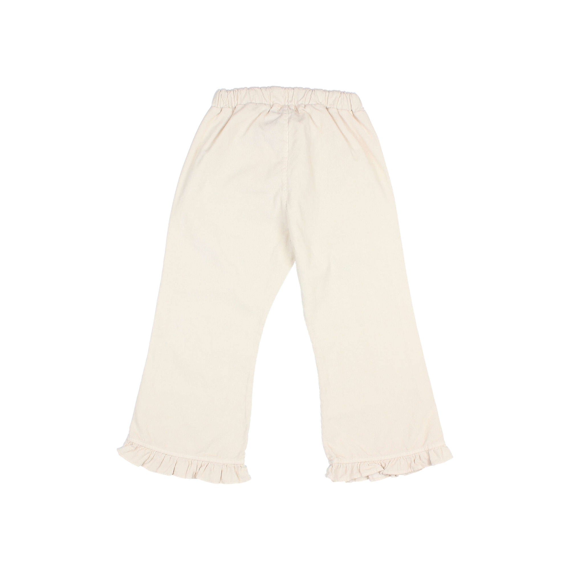 Buho - kids - soft velours girly pants - ivory