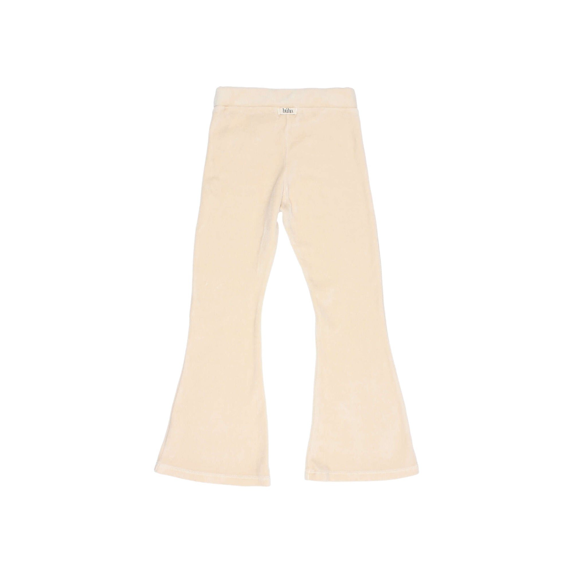 Buho - kids - velvet flare legging - ivory