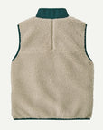 Patagonia - K's Retro-X fleece Vest - natural/cascade green