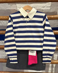 The animals observatory - eel kids polo shirt - navy