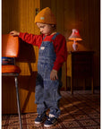Goldie + Ace - BLAKE VINTAGE WASHED DENIM OVERALLS DARK DENIM