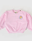 Goldie + Ace - over the rainbow puff sleeve sweatshirt