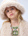 Molo - Kylie - teddy bucket hat - 5-9Y - vanilla