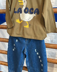 Bobo Choses - kids - bobo denim pants - blue
