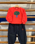 The campamento - kids - big tree sweatshirt - red