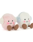 Jellycat - amuseables - toastie pink and white marshmallows