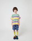 Bobo Choses - kids - smiling blue denim shorts
