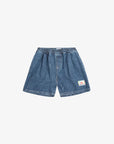 Bobo Choses - kids - smiling blue denim shorts