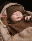 HVID - Newborn beanie - fonzie - mocha