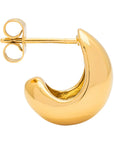 lulu copenhagen - gold plated chunky drop earrings - 2pcs