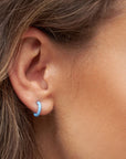 lulu copenhagen - color hoop earring - 1 pc - light blue