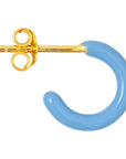 lulu copenhagen - color hoop earring - 1 pc - light blue