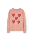 The animals observatory - dog kids longseeve t-shirt - dusty coral