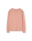 The animals observatory - dog kids longseeve t-shirt - dusty coral