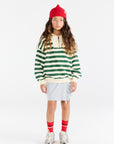 The animals observatory - blowfly kids zip sweatshirt - green