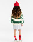 The animals observatory - blowfly kids zip sweatshirt - green