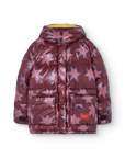 The animals observatory - Stars Lemur Puffer Jacket - burgundy