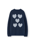 The animals observatory - racoon kids cardigan - navy
