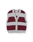 The animals observatory - bobfish kids cardigan vest - grey