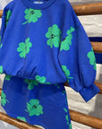 Bobo Choses - kids - lucky clover allover skirt - blue