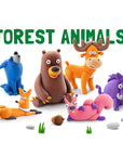 Heyclay - forest animals - 6 cans