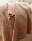 HVID - Blanket Gilbert - sand/bubblegum