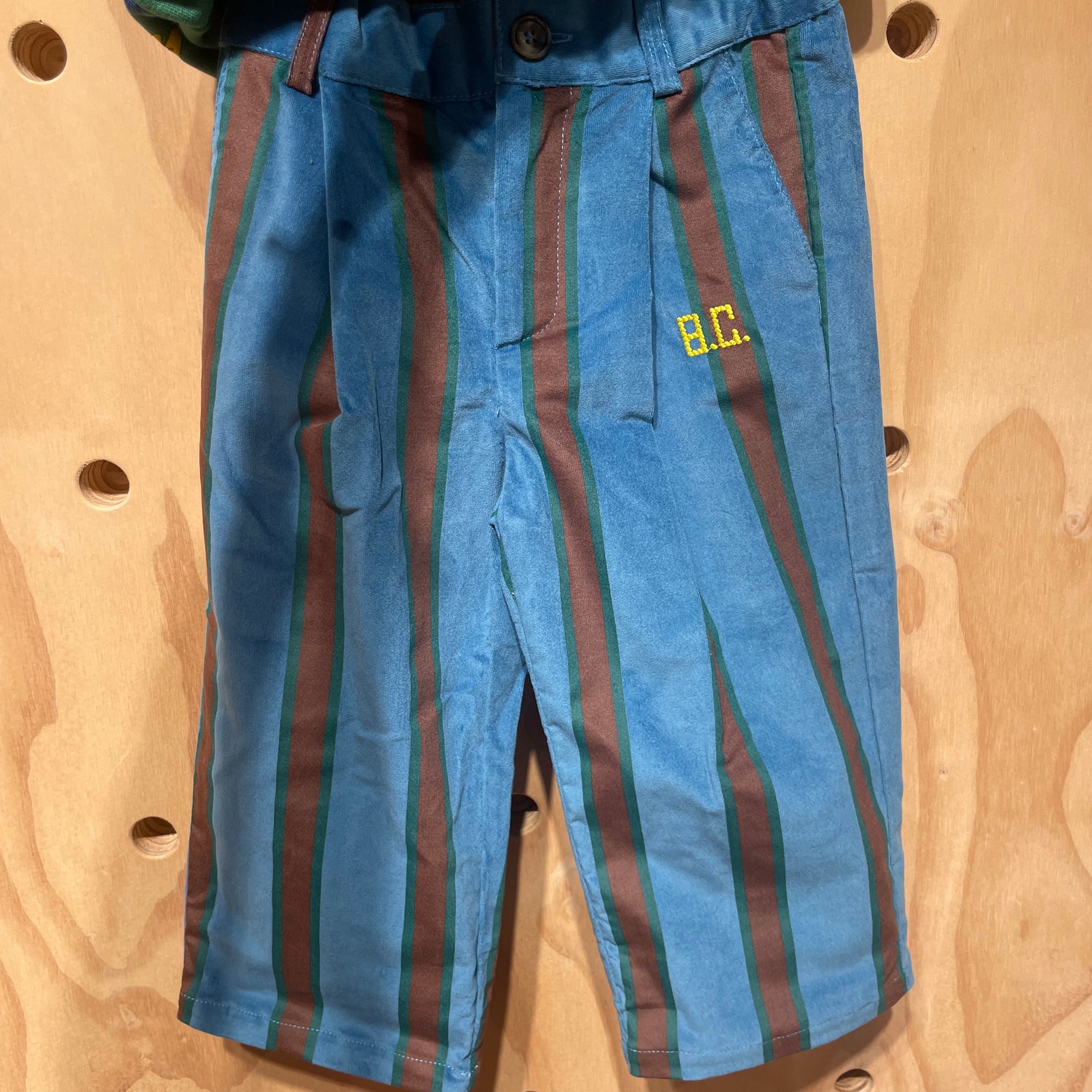 Bobo Choses - fun - kids stripes velvet pants