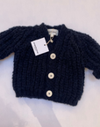 Pequeno tocon - 2040 - chunky wool cardigan - navy