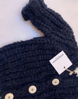 Pequeno tocon - 2040 - chunky wool cardigan - navy