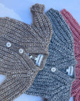 Pequeno tocon - 2060 - wool cardigan - grey melange