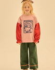 Jelly Mallow - flower garden puff sweatshirt