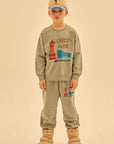 Jelly Mallow - check mate pigment sweatshirt